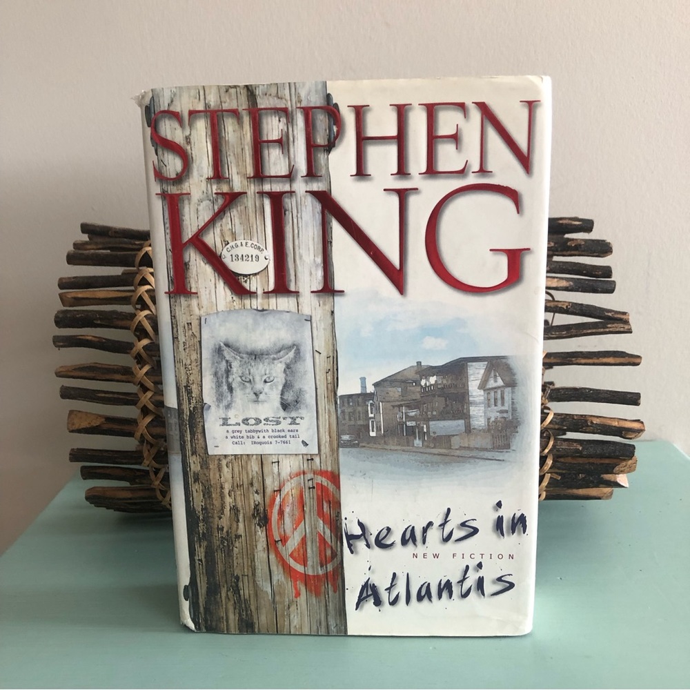👛 (ANY 4/$20) Book: Stephen King: Hearts in Atlantis Hardcover, Dust Jacket